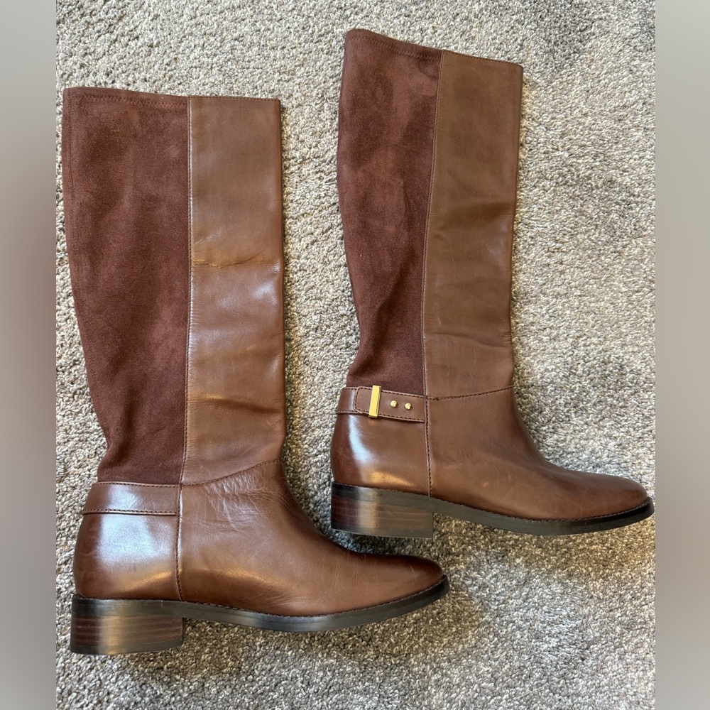 Cole Haan Women's Adler Brown Leather Boots Sz 8.5B